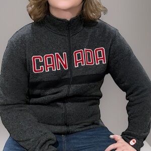HBC Official Canada Olympic Apparel Full Zip Fleece Jacket